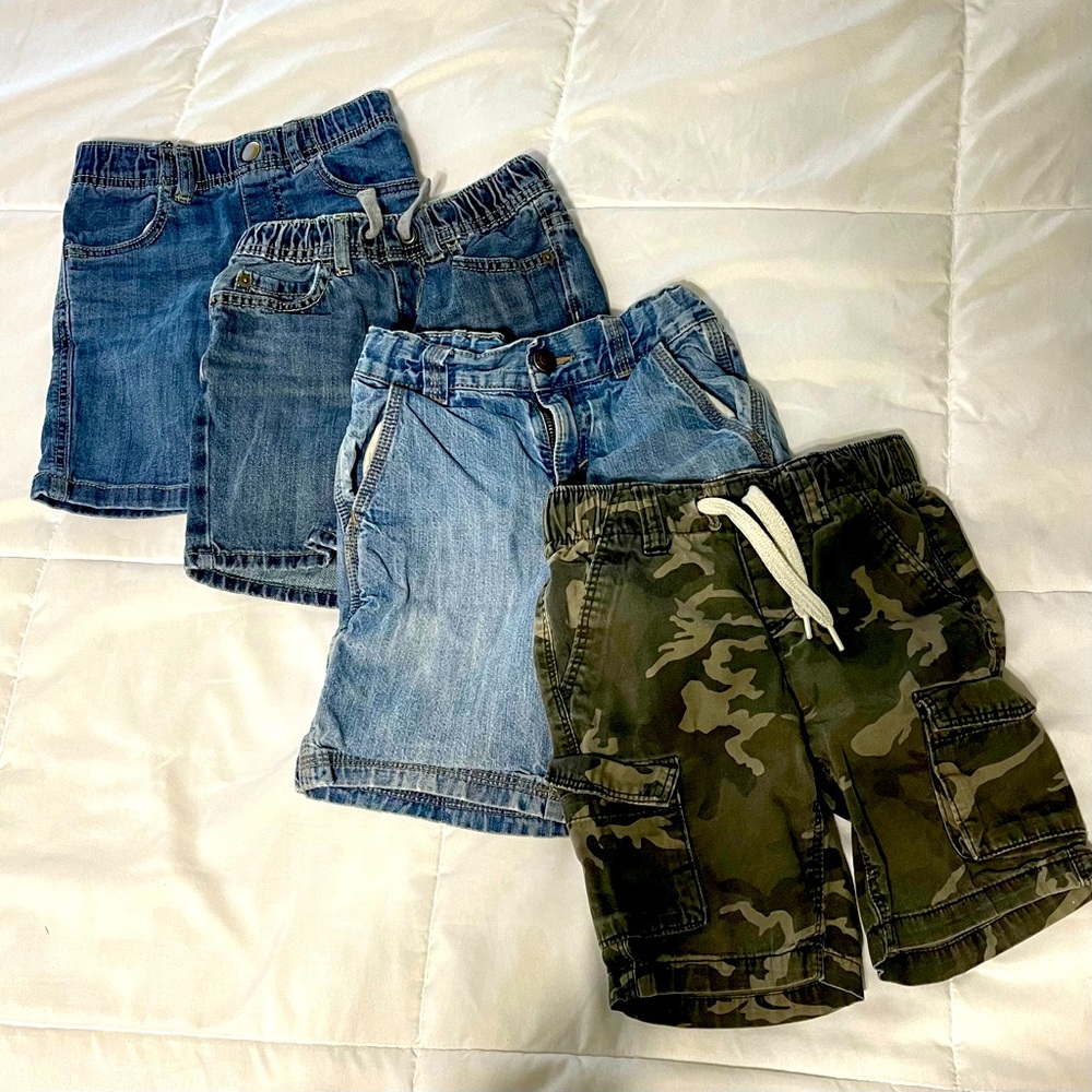 4 pairs of 4t boys shorts
